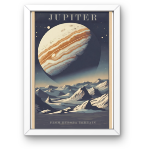Retro Europa's surface poster
